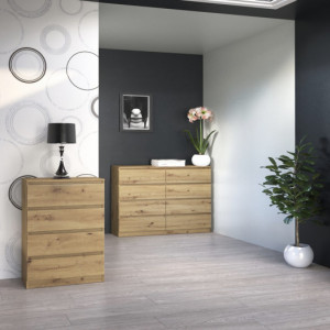 TECOAR110 - Comoda 120 x 40 x 97 cm, Stejar Artisan - Img 3