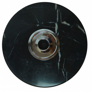 TECUIN106 - Cuier de podea, 53 x 53 x 180 cm, Negru-Marmura, PAL - Img 4