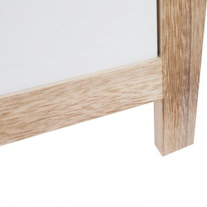 Bancă, băncuţă cu 4 sertare, alb si maro, 100 cm - TP206590 - Img 5