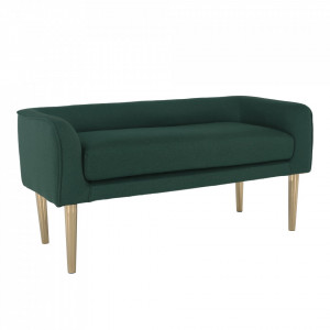 Bancă, băncuţă verde si auriu, 127 cm - TP280880 - Img 4