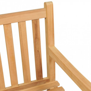 Bancă de grădină, 114 cm, lemn masiv de tec - V316622V - Img 4