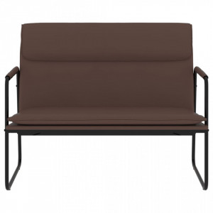 Bancă, maro, 100x64x80 cm, piele ecologică - V351368V - Img 3