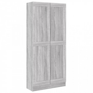 Bibliotecă, gri sonoma, 82,5x30,5x185,5 cm, lemn prelucrat - V815115V