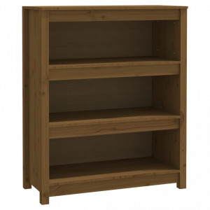 Bibliotecă, maro miere, 80x35x97 cm, lemn masiv de pin - V821682V