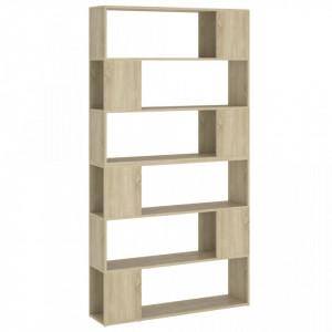 Bibliotecă/Separator cameră, stejar sonoma, 100x24x188 cm - V3082074V - Img 1