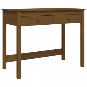 Birou cu sertare, maro miere, 100x50x78 cm, lemn masiv de pin - V824646V