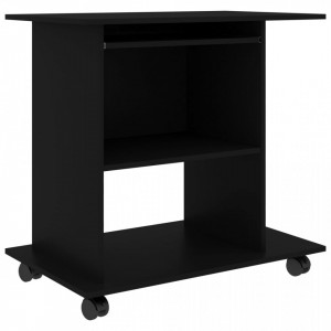 Birou de calculator, negru, 80 x 50 x 75 cm, PAL - V802895V - Img 2