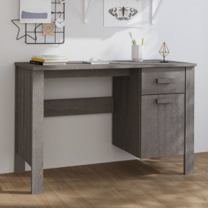 Birou, gri deschis, 113x50x75 cm, lemn masiv de pin - V340463V - Img 2