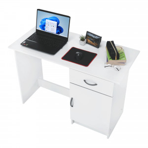 Birou, măsuţă, masă PC, albă, 108 cm - TP42405 - Img 12