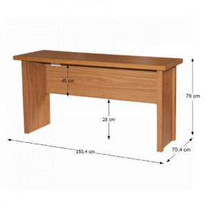 Birou, măsuţă, masă PC maro, 150 cm - TP9016447 - Img 9