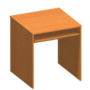 Birou, măsuţă, masă PC maro, cu polită glisantă, 70 cm - TP109730