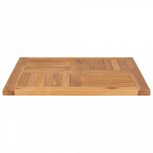 Blat de masa, 70 x 70 x 2,5 cm, lemn masiv de tec - V48989V - Img 4