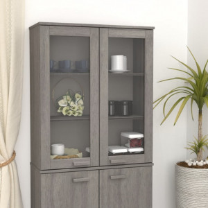 Blat pentru servantă, gri deschis, 85x35x100 cm, lemn masiv pin - V340507V - Img 2