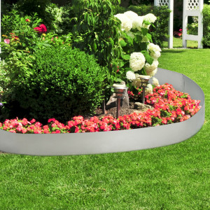 Bordura decorativa gradina, 30 metri, argintiu - P56592383