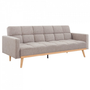 Canapea extensibilă, maro, 214x84x84 cm - TP280890 - Img 1