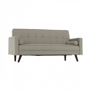 Canapea extensibilă, material gri-maro taupe, 189x76x89 cm - TP234740 - Img 8
