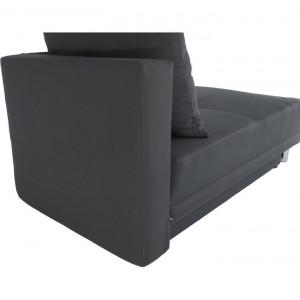 Canapea extensibilă, material textil gri-negru, stânga, 149x80x90 cm - TP238799 - Img 4