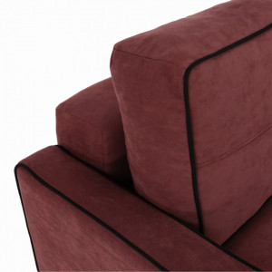 Canapea extensibilă, roz / negru, 213x100x90 cm - TP304098 - Img 18