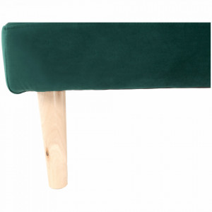 Canapea extensibilă, smarald/stejar, 178x66x68 cm - TP259661 - Img 11