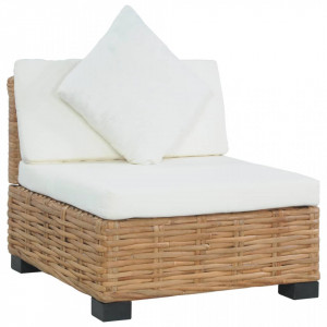 Canapea fara brate cu perne, ratan natural - V286280V