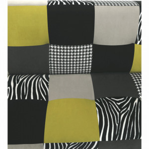 Canapea, textil verde gălbui/gri/negru, 195x90x90 cm - TP69564 - Img 20