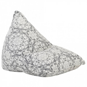 Canapea tip sac, gri, material textil, petice - V287730V