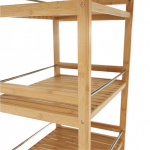 Cărucior de servire, bambus natural, 47x38x76 cm - TP277827 - Img 8