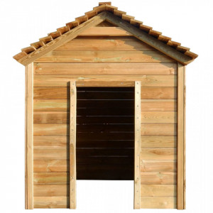Casă de joacă în aer liber, 123 x 120 x 146 cm, lemn de pin - V44905V