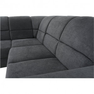 Colţar extensibil, material textil gri, model dreapta, 267x86/114x217 cm - TP149052 - Img 4