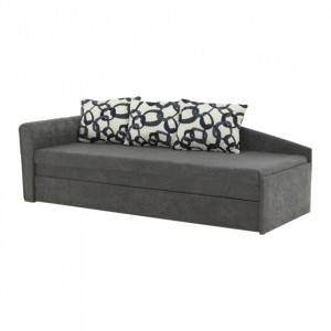Colţar extensibil, model stânga, 197x78x75 cm, gri - TP74141 - Img 18