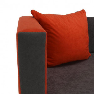 Colţar extensibil, portocaliu/gri, 135x61x71 cm - TP115243 - Img 3