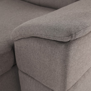 Colţar, gri maroniu Taupe, model dreapta, 330x79/97x183/196 cm - TP263487 - Img 5