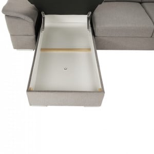 Colţar, gri maroniu Taupe, model stânga, 330x79/97x183/196 cm - TP263528 - Img 7