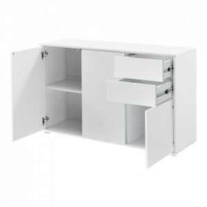 Comoda cu 3 usi si 2 sertare alb mat - P71488098 - Img 2