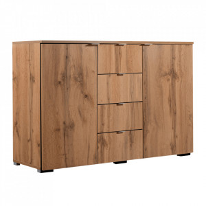 Comodă, culoarea stejar, 105x79x35 cm - TP262969