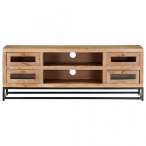 Comodă TV, 110x30x40 cm, lemn masiv de acacia - V323503V