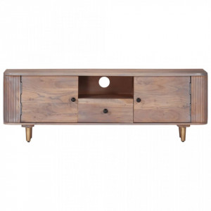 Comodă TV, 118x30x40 cm, lemn masiv de acacia - V322684V - Img 3