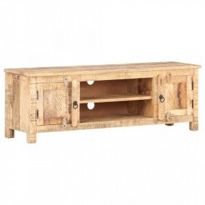 Comoda TV, 120 x 30 x 40 cm, lemn de mango nefinisat - V320238V