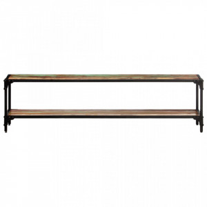 Comoda TV, 150 x 30 x 40 cm, lemn masiv reciclat - V320930V - Img 3