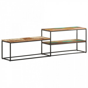 Comodă TV, 180x30x50 cm, lemn masiv de acacia - V321621V - Img 2
