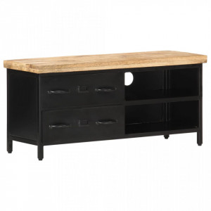 Comoda TV, 90 x 30 x 41 cm, lemn de mango nefinisat - V320662V