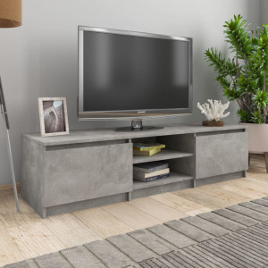 Comoda TV, gri beton, 140 x 40 x 35,5 cm, PAL - V800652V