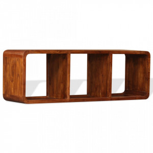 Comoda TV, lemn masiv cu finisaj din sheesham, 120 x 30 x 40 cm - V244680V