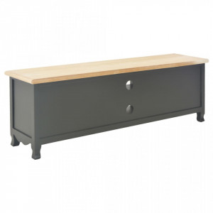 Comoda TV, negru, 120 x 30 x 40 cm, lemn - V249891V - Img 4