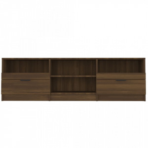 Comodă TV, stejar maro, 150x33,5x45 cm, lemn prelucrat - V817116V - Img 4