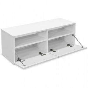 Comode TV 2 buc, lemn prelucrat, 95x35x36 cm, alb - V275110V - Img 4