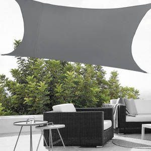 Copertina soare 4 x 6 m, gri inchis - P58765526 - Img 1