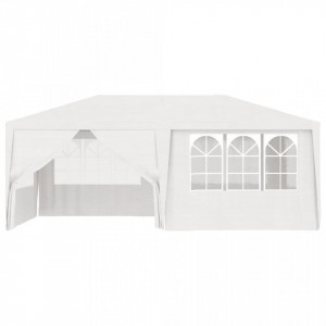 Cort de petrecere profesional cu pereți alb 4 x 6 m 90 g/m² - V48527V