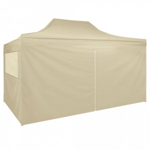 Cort pliabil pop-up cu 4 pereți laterali, alb crem, 3x4,5 m - V42513V - Img 4