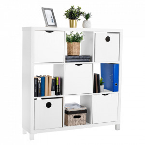 Dulap biblioraft, alb, 111x29x83 cm - TP69942 - Img 8